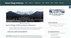 Desktop Screenshot of eklutna-nsn.gov